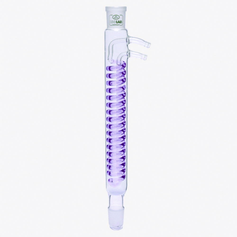 Condensers, ground glass joint, Dimroth, borosilicate glass 3.3.