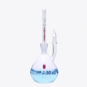 Pycnometers, calibrated with thermometer