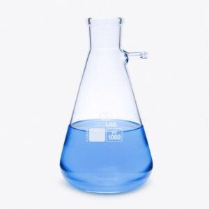 Filter flasks, Erlenmeyer shape, borosilicate glass 3.3