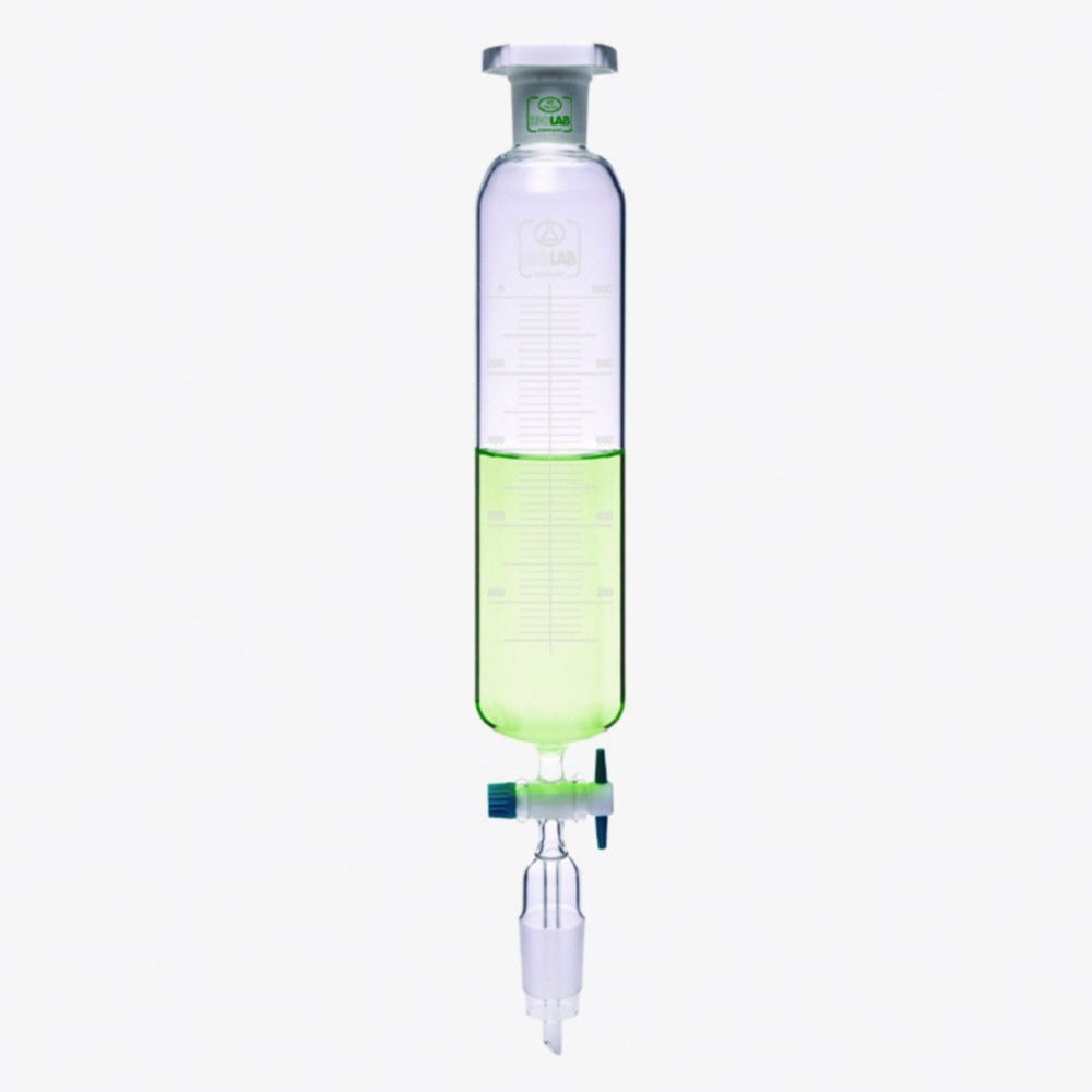 Dropping funnels, cylindrical, without pressure equalizing tube, Borosilicate glass 3.3