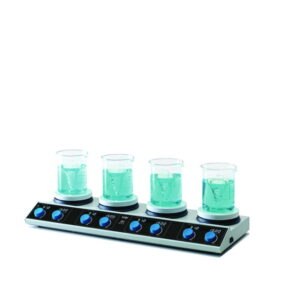 Multi-position magnetic stirrer with heating AM 4 Digital