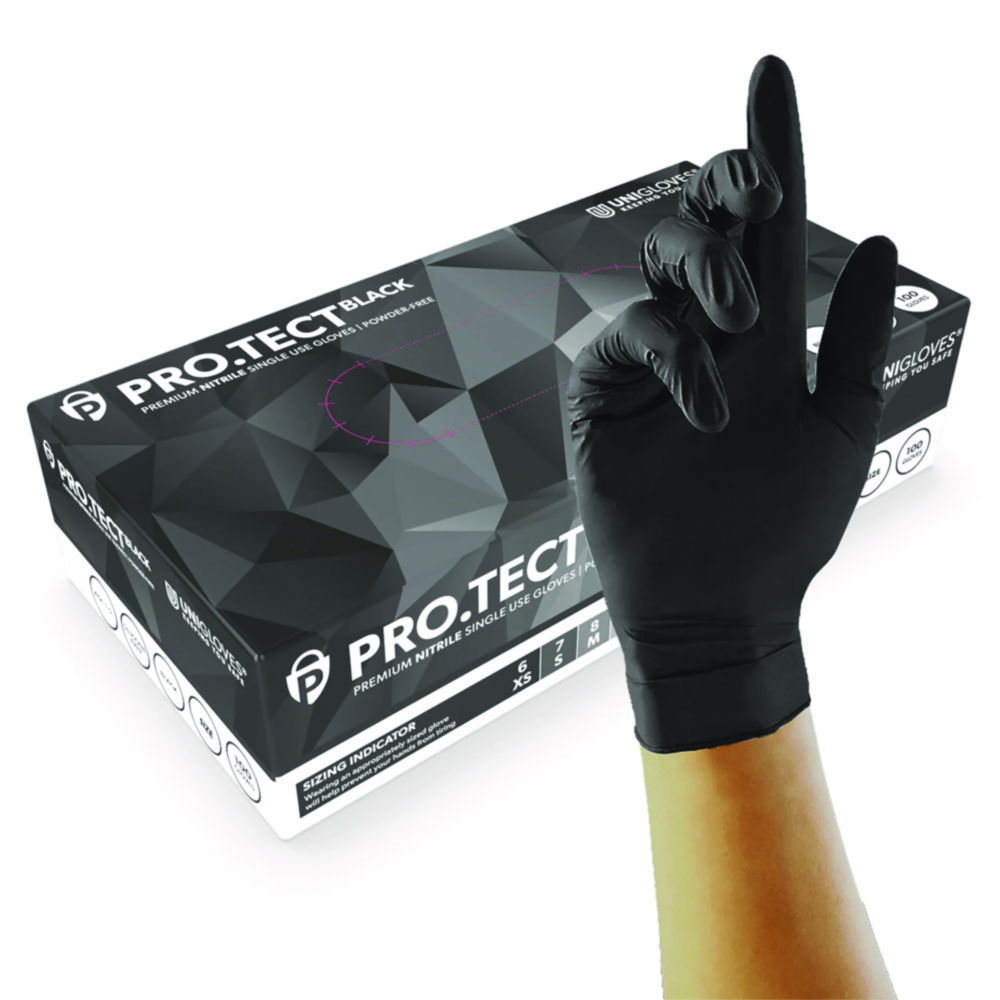 Nitrile Gloves PRO.TECT BLACK HD
