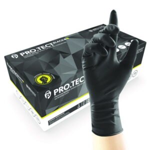 Nitrile Gloves PRO.TECT BLACK HD+