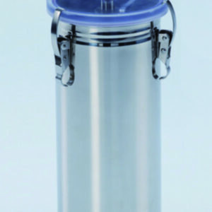 Anaerobic jar, stainless steel, with ventilation screw