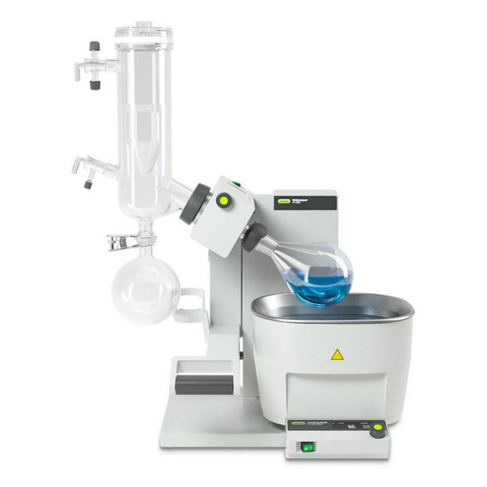 Rotary evaporator Rotavapor® R-300 with heating bath B-301 and cold trap