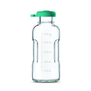 Autoclave bottles, borosilicate 3.3, with push-on caps