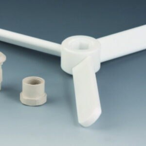 Additional stirrer blades for stirrer shafts, PTFE, maxi propeller-three-bladed