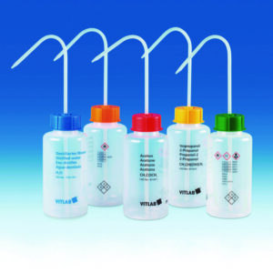 VITsafe™ safety wash bottles, wide-mouth, PP/LDPE
