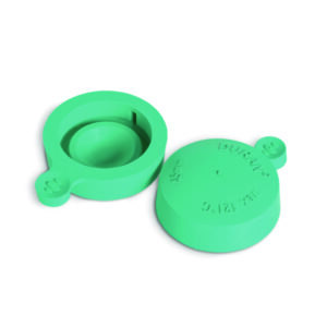 Push-on caps, natural rubber