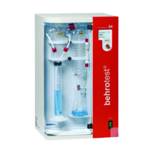 Steam Distillation S 4 with automatic addition of NaOH and H2O und H3BO3mit automatischer Absaugung der Probenreste und mit 99 Programmen
