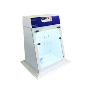 UV sterilisation cabinet, with spill tray